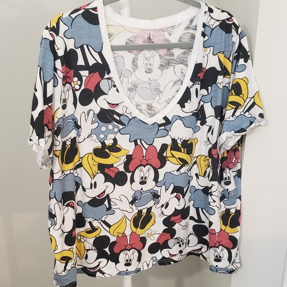 Fun Minnie Mouse Vneck Tshirt